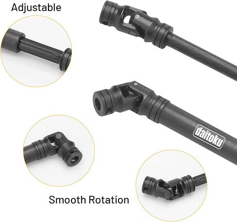 Daitoku Steel Center Drive Smaft CVD Drivdrant Upgrade Parts 105-155mm for 1/10 Axial SCX10 Redcat Gen7 /Pro RC4WD D90 RC Crawler Car in Saudi Arabia