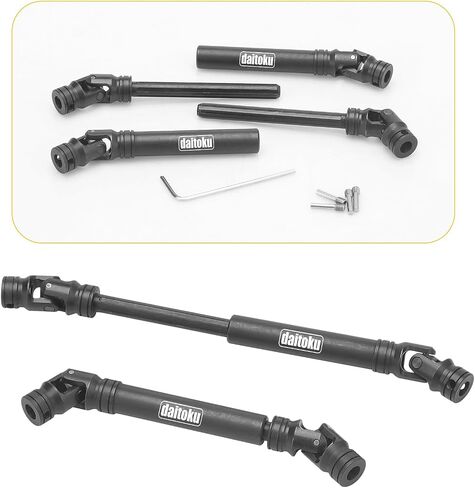 Daitoku Steel Center Drive Smaft CVD Drivdrant Upgrade Parts 105-155mm for 1/10 Axial SCX10 Redcat Gen7 /Pro RC4WD D90 RC Crawler Car in Saudi Arabia