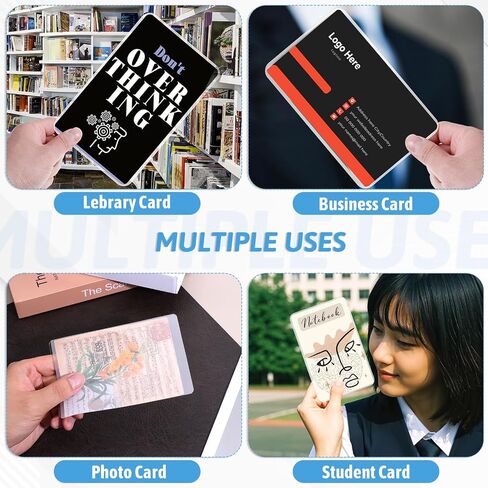 200 Pack 5mil Thermal Laminating Pouches, 3.5“x5.5" Business Card Laminating Pouches, ID Card Laminating Pouches for Business Permits Cards, No Holes, Ultra Clear, HeatSeal in Saudi Arabia