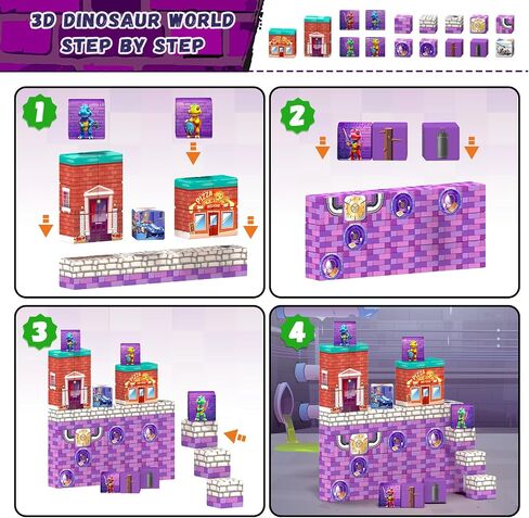 40pcs كتل مغناطيسية لألعاب طفل صغير ، يجب أن تكون الكتل المغناطيسية لبنات الفصول الدراسية ، ألعاب المغناطيس الحسية في مرحلة ما قبل المدرسة لثلاثة 4 5 5 سنوات من الأولاد والبنات in Saudi Arabia