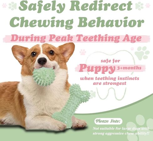 Puppy Toys - 7 Pack Puppies & Small Dogs Chew Toys for Teething,Relieves Teething Anxiety, Soft & Durable Interactive Toys, Not for Heavy Chewer in Saudi Arabia