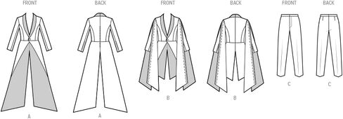 Simplicity SS3030AA Men's Costume Suits Sewing Pattern Packet, Design Code S3030, Sizes 34-36-38-40-42, Multicolor in Saudi Arabia