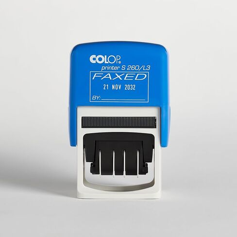 COLOP Self-Inking S 260 Message Dater, Non-Toxic and Water Based Ink, Adjustable Date Stamp (Received) in Saudi Arabia