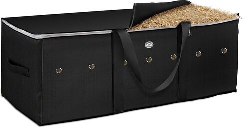 1pcs Large Hay Bag for Horses 600D,44x16x20 Hay Bale Storage Bag with Zipper,Carry Handles and PU Waterproofing,Oxford Fabric eavy Duty Tote Storage, for Cattle Goats Sheep Horse Supplies in Kuwait