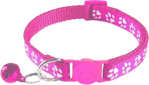2 Pack Breakaway Cat Collars with Bells, Reflective Design and Claw Print Design, Safety Buckle, Adjustable 7.5-12.5 Inches for Kittens & Cats (Sky Blue) in Saudi Arabia