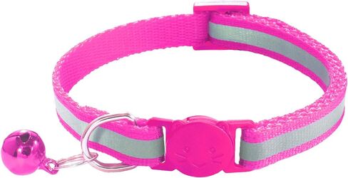2 Pack Breakaway Cat Collars with Bells, Reflective Design and Claw Print Design, Safety Buckle, Adjustable 7.5-12.5 Inches for Kittens & Cats (Sky Blue) in Saudi Arabia