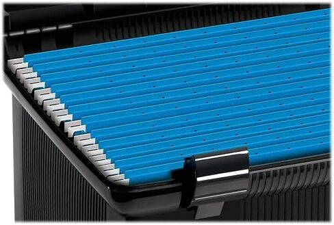 Pendaflex Products - مربع تخزين ملفات Portafile ، رسالة ، بلاستيك ، 14-7/8 × 12-1/8 × 11-7/8 ، أسود - يباع كل منهما - مربع ملف تعليق بلاستيكي خفيف الوزن in Saudi Arabia