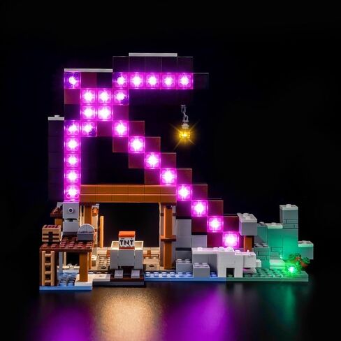 إضاءة الطوائم متوافقة مع Lego The Pickaxe Mine 21277 Lights فقط ، لا توجد طوب شمل in Saudi Arabia