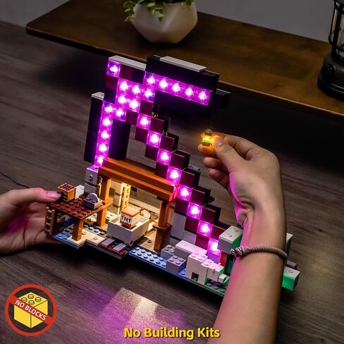 إضاءة الطوائم متوافقة مع Lego The Pickaxe Mine 21277 Lights فقط ، لا توجد طوب شمل in Saudi Arabia