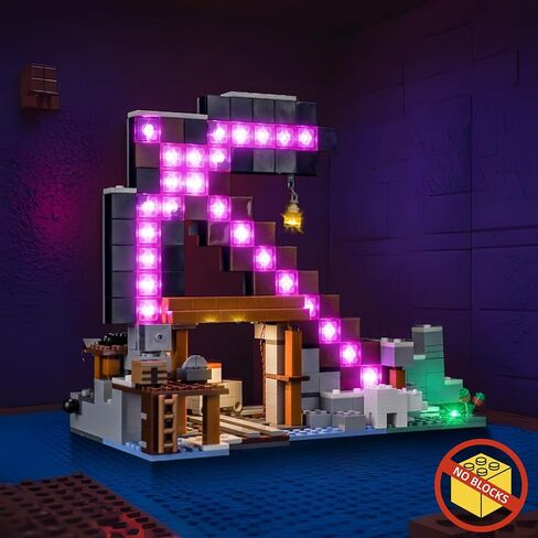 إضاءة الطوائم متوافقة مع Lego The Pickaxe Mine 21277 Lights فقط ، لا توجد طوب شمل in Saudi Arabia