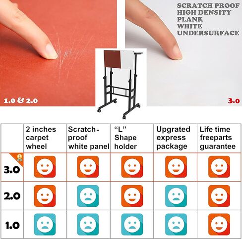 SDADI Adjustable Height Standing Desk with Swinging Footrest Optional for Standing and Seating 2 Modes, Light Grain L101XWFLT in Kuwait