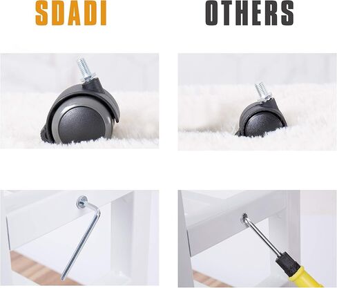 SDADI Adjustable Height Standing Desk with Swinging Footrest Optional for Standing and Seating 2 Modes, Light Grain L101XWFLT in Kuwait