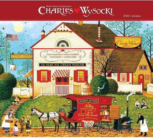 Charles Wysocki Americana 12x14 Deluxe 2026 Wall Calendar in Kuwait