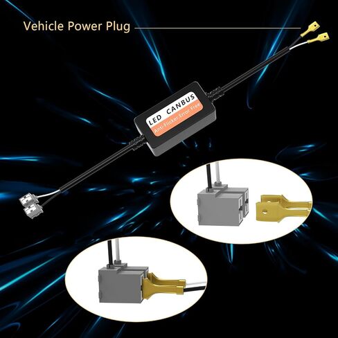 SAPILIT 9007 Canbus Decoder LED Anti Flicker Harness, Resistor Decoders Error Free, Warning Canceller Capacitors, Pack of 2 in Saudi Arabia