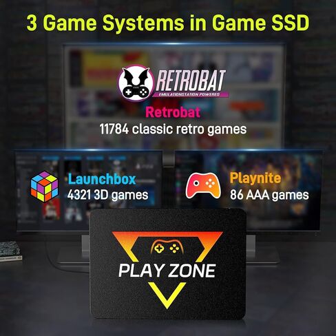 وحدة تحكم ألعاب Retro مع لعبة 16191 لعبة ، توصيل وتشغيل وحدة التحكم في ألعاب الفيديو للكمبيوتر الشخصي ، محاكي Console 80+ محاكي لعبة ، 3 أنظمة ألعاب في SSD 1TB ، Retro Game Stick in Kuwait