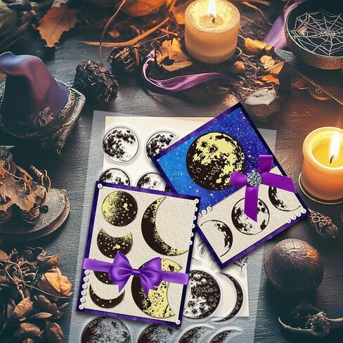 PH Pandahall Moon Phase Clear Clear Stamp Lunar Silicone Star Stars Rubber Rubber Stamp Moonligth Stamprent Stamp Seal Seal Seal Seal لصنع البطاقات في دفتر DIY DICBOOKING DECOR in Kuwait