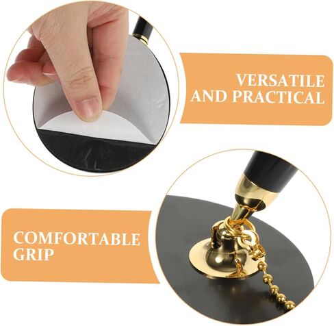 2Pcs Business Pen with Stand Reception Pens Smooth Writing for Office Wedding Guest Book and Professional Environments Easily Refillable with Chain in Saudi Arabia