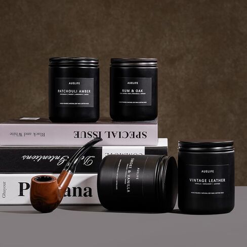 شمعة معطرة برائحة العود من أويلايف روز نوير للنساء، شموع للمنزل معطرة من الصويا الطبيعي هدية للنساء، 7 أونصة in Saudi Arabia