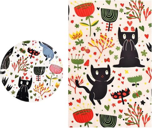 Ceramic Decal Pottery Clay Transfer Paper Underglaze Flower Paper for Ceramics, Cat in Saudi Arabia
