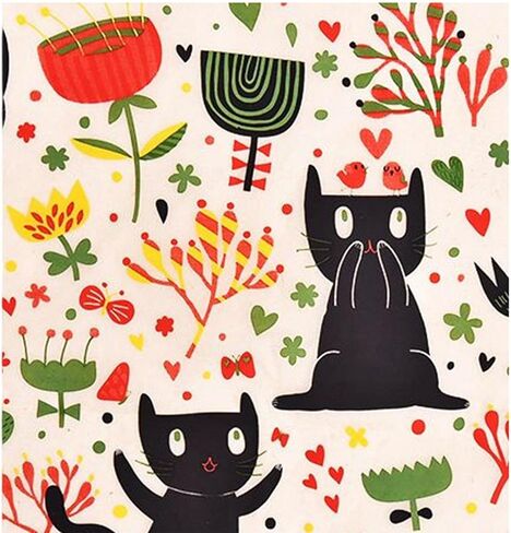 Ceramic Decal Pottery Clay Transfer Paper Underglaze Flower Paper for Ceramics, Cat in Saudi Arabia