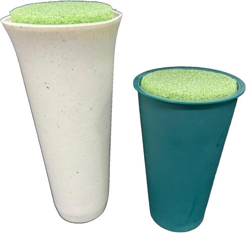Green Foam Disc 3 1/2 Inches X 2 Inches for Floral Decor for vases, Cemetery cans, etc. (6) in Saudi Arabia