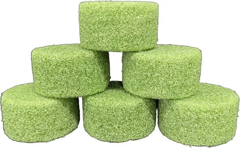 Green Foam Disc 3 1/2 Inches X 2 Inches for Floral Decor for vases, Cemetery cans, etc. (6) in Saudi Arabia