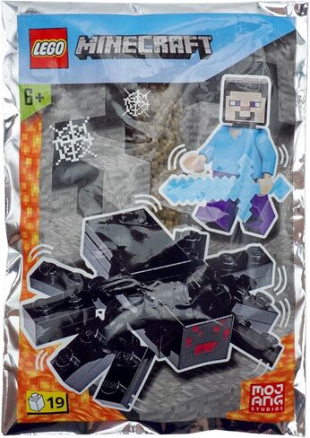 LEGO Minecraft: Steve Minifigure with Pickaxe and Spider in Saudi Arabia