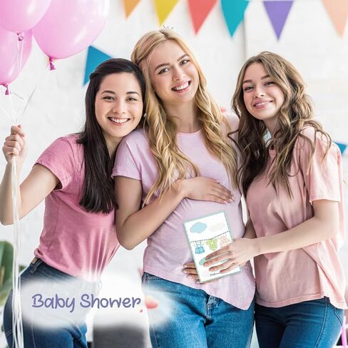 Baby Shower Card - 3D Cute Design Baby Shower Card for Boy or Girl with Envelope and Seal Sticker, 5x8in Welcome New Baby Gender Neutral (Elephants & Stars) in Saudi Arabia