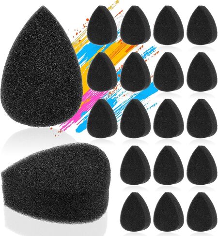 20 PCS Petal Face Paint Sponge ، High Censle Face Painting Supplies Droples Makeup Paint Sponges High Censle Faces Paints Kit for Comples Art Art and Body Paints Halloween Christmas in Saudi Arabia