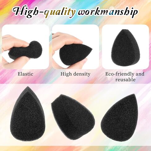 20 PCS Petal Face Paint Sponge ، High Censle Face Painting Supplies Droples Makeup Paint Sponges High Censle Faces Paints Kit for Comples Art Art and Body Paints Halloween Christmas in Saudi Arabia