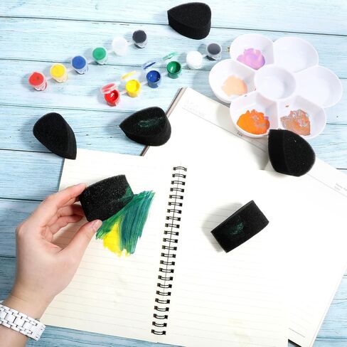 20 PCS Petal Face Paint Sponge ، High Censle Face Painting Supplies Droples Makeup Paint Sponges High Censle Faces Paints Kit for Comples Art Art and Body Paints Halloween Christmas in Saudi Arabia