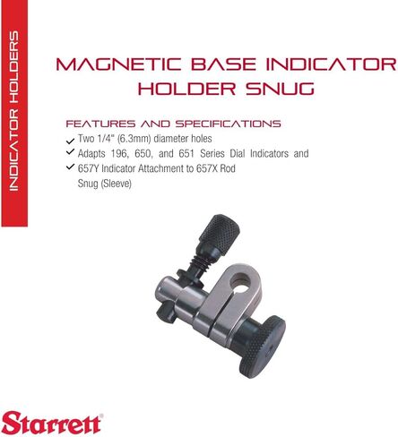 Starrett Magnetic Indicator Holder with 15" Flexible Arm, 3/8" Stem Diameter, 100 lbs Holding Power, Precision Measurement Tool - 57-052-380 in Saudi Arabia