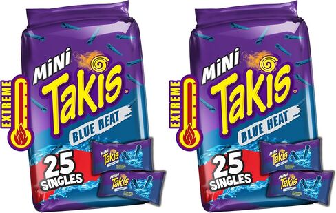 Takis Fuego Mini 25 PC / 1.23 أوقية حجم لدغة متعددة ، حار الفلفل الحار والليمون من رقائق التورتيلا المطول حار حار in Saudi Arabia