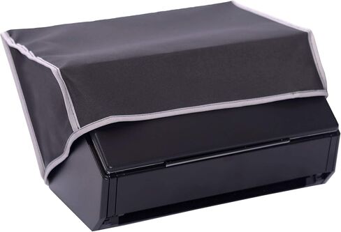 غطاء غبار الماسح الضوئي الأسود الماسح الضوئي متوافق مع القوى العاملة EPSON ES-500W II اللاسلكي الماسح الضوئي للوثيقة المزدوجة ، وغطاء مضاد للثبات ومقاوم للماء بواسطة غطاء غبار مثالي in Kuwait