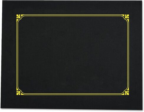Universal UNV76895 8 in. x 10 in. A4 Certificate/Document Cover - Black (6/Pack) in Saudi Arabia