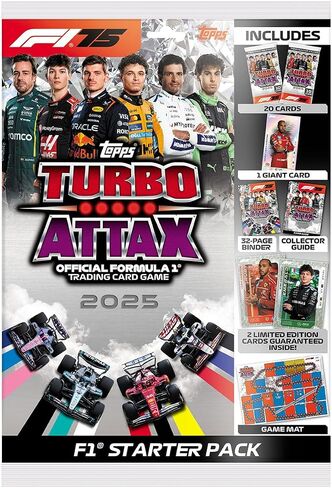 Topps F1 Turbo Attax Starter Packages 2025 | Includes 20 Turbo Attax Cards | Card Games in Saudi Arabia