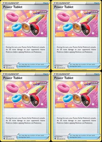 Pokemon Power Tablet 236/264 - Card Trainer Card Card Playset X4 in Saudi Arabia
