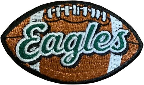 Eagles Lettering Word On Football Fanavorite Team Iron On Sew On Embroidered Patch in Saudi Arabia