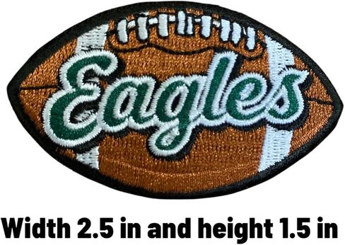 Eagles Lettering Word On Football Fanavorite Team Iron On Sew On Embroidered Patch in Saudi Arabia