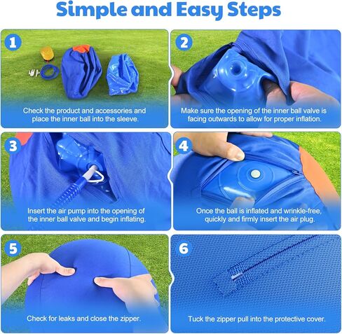 Happypaw 18 '' Herding Ball for Dogs - معدات رشيقة لعبة الكلاب المتينة للرعاة الأستراليين ، والماشية ، والكوليس الحدودية ، وسلالات صغيرة/medieum in Kuwait