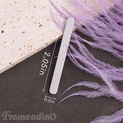 Framendino ، 20 حزمة ختم الفولاذ المقاوم للصدأ حلقة ثني فارغة لمجوهرات DIY صنع الفضة in Kuwait