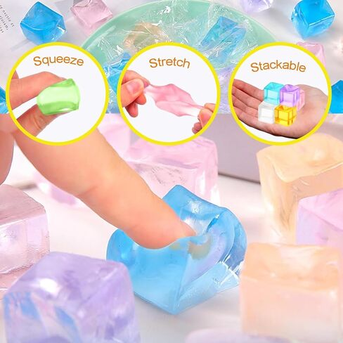 24 PCS كرات الإجهاد ، Ice Nee Squeeze Sensory Toys ، Mini Squishy Toys for Kids and Comeens تتراوح أعمارهم in Kuwait