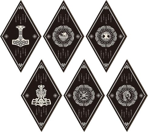 Nuenen 6 Pcs Farmhouse Home Wall Decor Eye Diamond Frame Wall Hanging Boho Modern Eye Art Prints Wooden Diamond Sign Style Decorations for Bedroom Living Room Bathroom Apartment in Kuwait