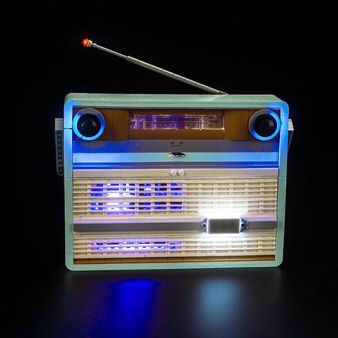 مصباح LED متوافق مع LEGO 10334 Retro Radio - لا توجد نماذج فقط الضوء ، إكسسوارات إضاءة إبداعية متوافقة مع مجموعة LEGO 10334 Retro Radio in Saudi Arabia