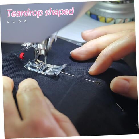 100pcs دبابيس رأس لؤلؤة دمعة لصياغة خياطة خياطة اللحف دبابيس مستقيمة مع تصميم وقائي لوضع علامة على النسيج وديكور DIY in Saudi Arabia