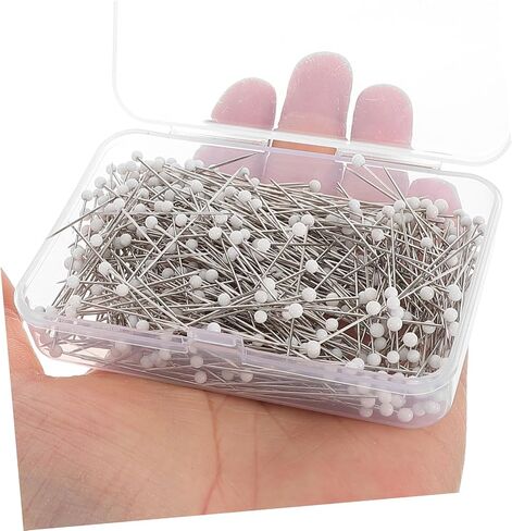 500pcs Glass Head Quilting Pins Straight Sewing Pins for Dressmaking Fabric Positioning and DIY Crafts Craft Sewing Supplies for Beginners and Professionals in Saudi Arabia