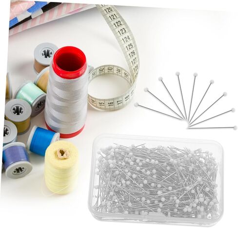 500pcs Glass Head Quilting Pins Straight Sewing Pins for Dressmaking Fabric Positioning and DIY Crafts Craft Sewing Supplies for Beginners and Professionals in Saudi Arabia