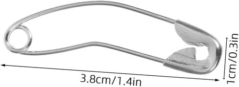 jojofuny 100pcs Curved Safety Pins for Quilting Sewing Crafting Bent Basting Pins Nickel-Plated Metal Quick Quilting Sewing Supplies in Saudi Arabia