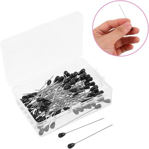 jojofuny 100pcs Teardrop Pearl Head Pins Efficient Sewing Pins for Quilting Craft Projects Optimal for Fabric Dressmaking for Sewing Supplies in Saudi Arabia