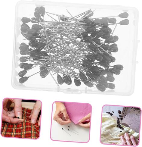 jojofuny 100pcs Teardrop Pearl Head Pins Efficient Sewing Pins for Quilting Craft Projects Optimal for Fabric Dressmaking for Sewing Supplies in Saudi Arabia
